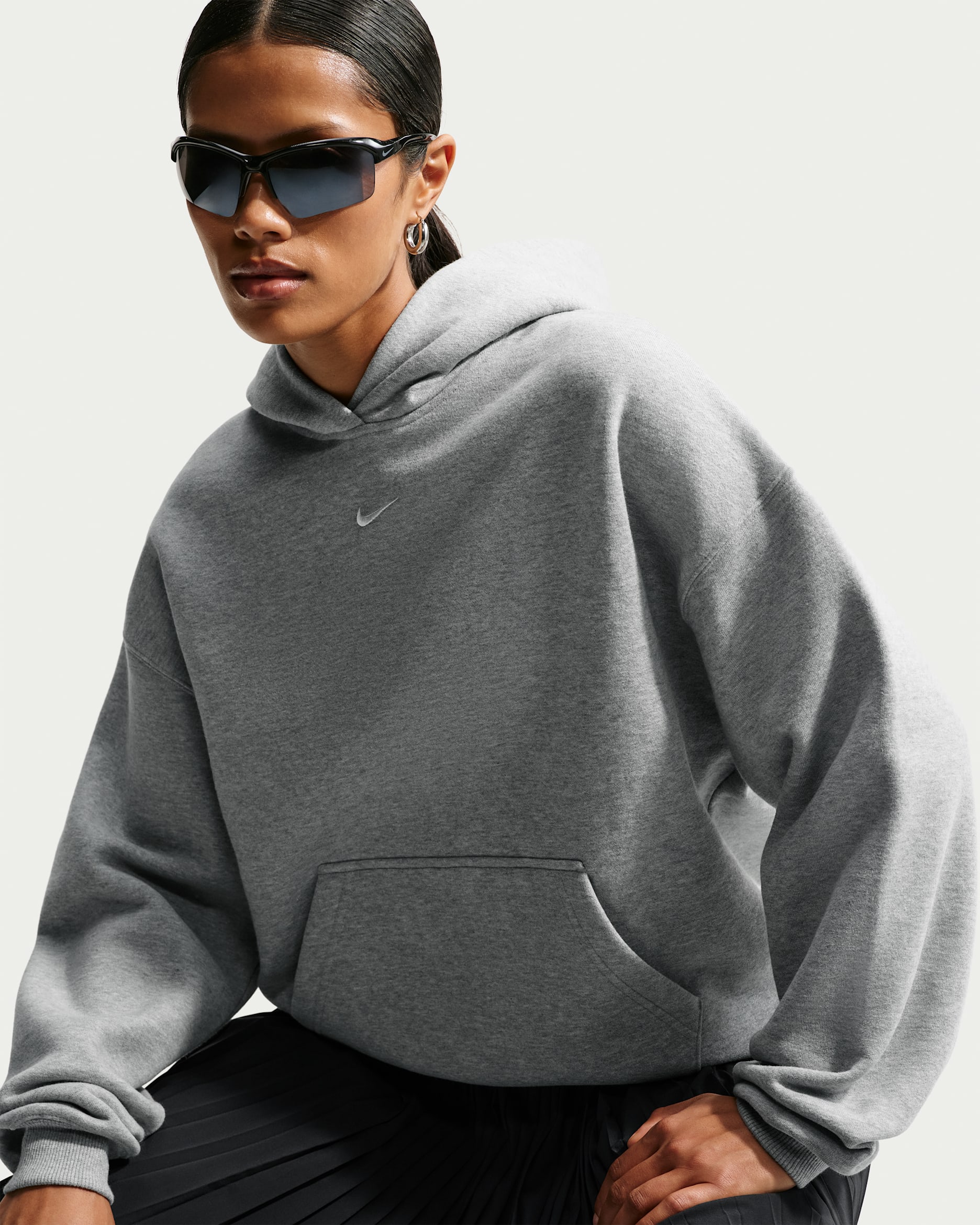 Nike Studio Fleece Medium Weight Women's Oversized Pullover Hoodie